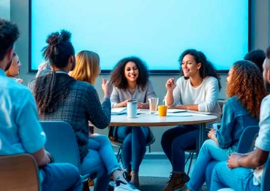 [Imagen de un grupo de personas en un taller]